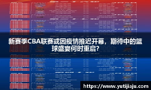 新赛季CBA联赛或因疫情推迟开幕，期待中的篮球盛宴何时重启？
